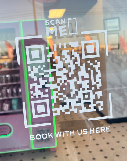 Custom QR Code Vinyl Decal - Option 1